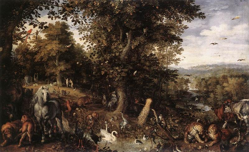 BRUEGHEL, Jan the Elder Garden of Eden fdgd